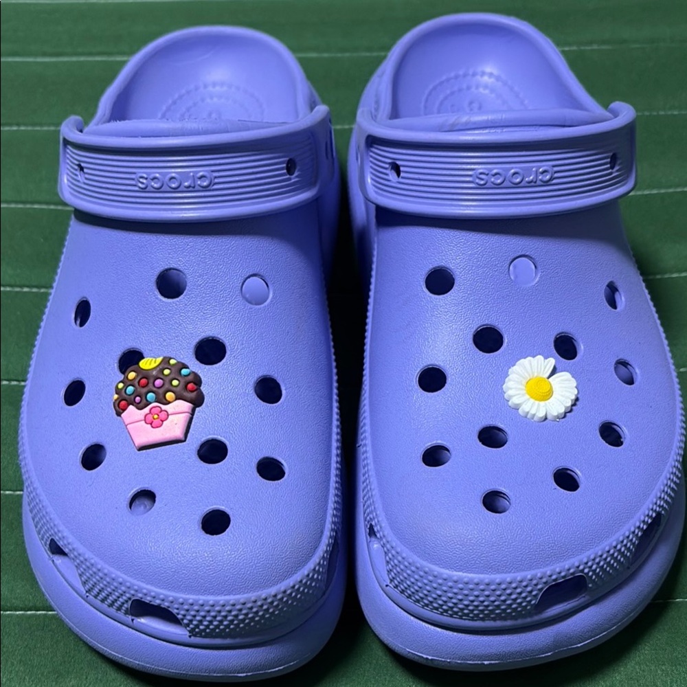 CROCS Crush Purple Platform sandals